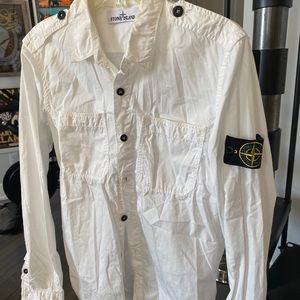 Stone Island White Buttonup